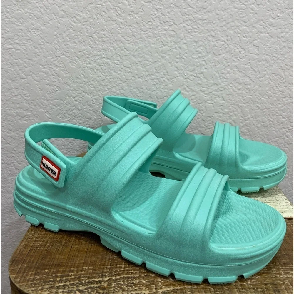 Hunter Mint Green Women's Sandals - Picture 4 of 10